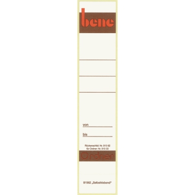Bene Rückenschilder Produkt-Bild