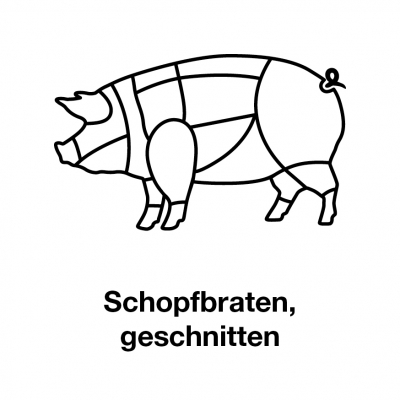 Schopfbraten geschnitten Produkt-Bild