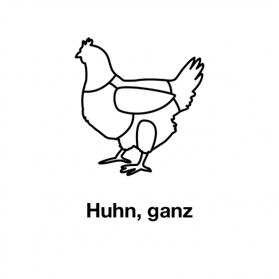 Huhn im Ganzen Produkt-Bild